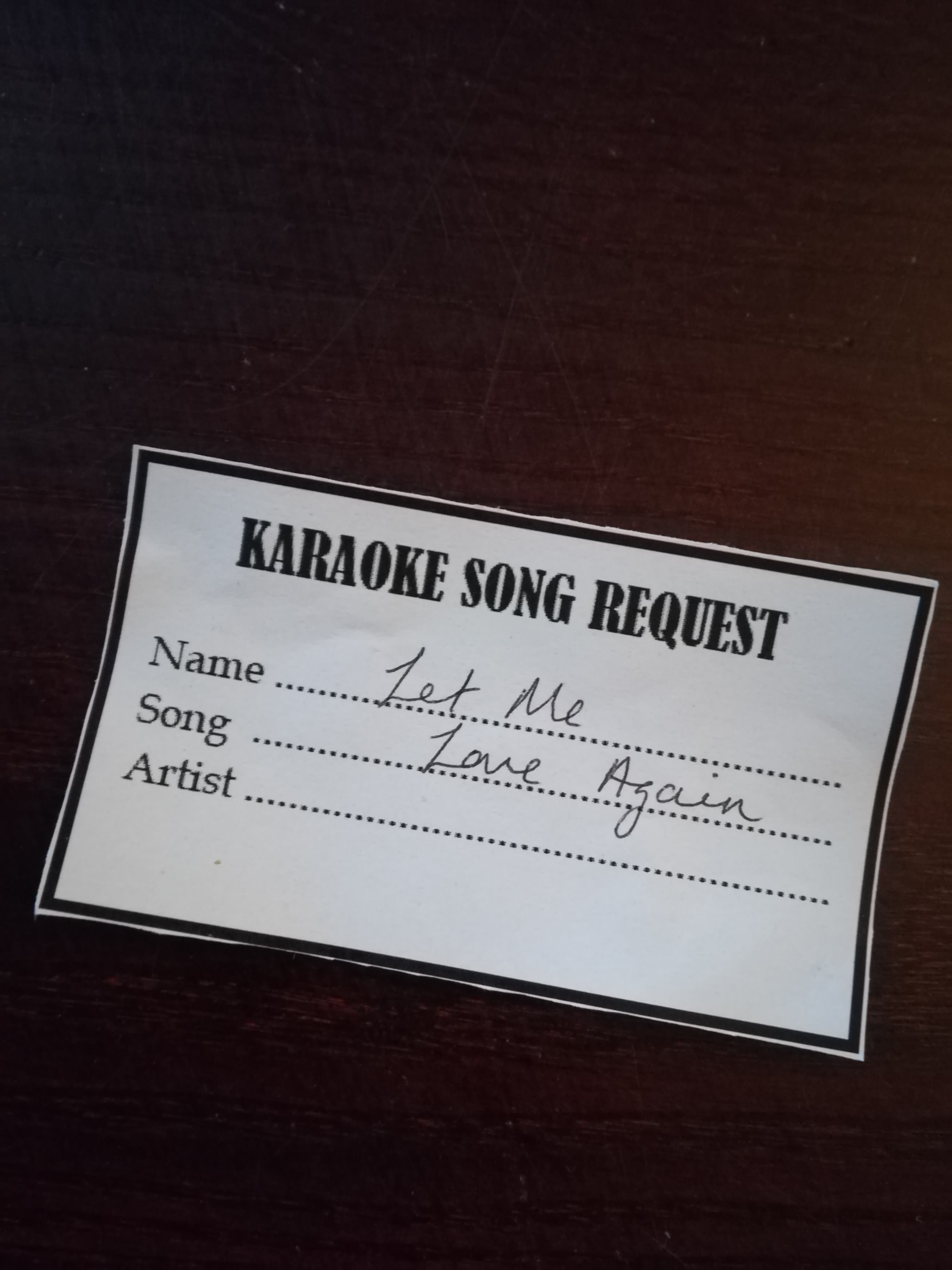 Let Me Love Again